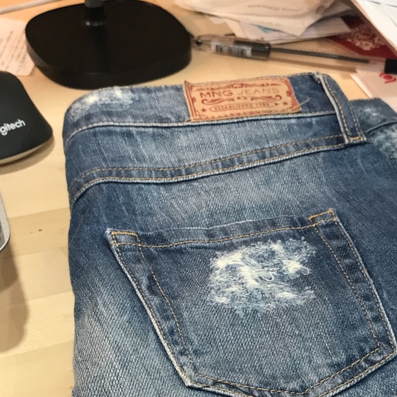 Mango distressed denim shorts - Picture 3 of 8